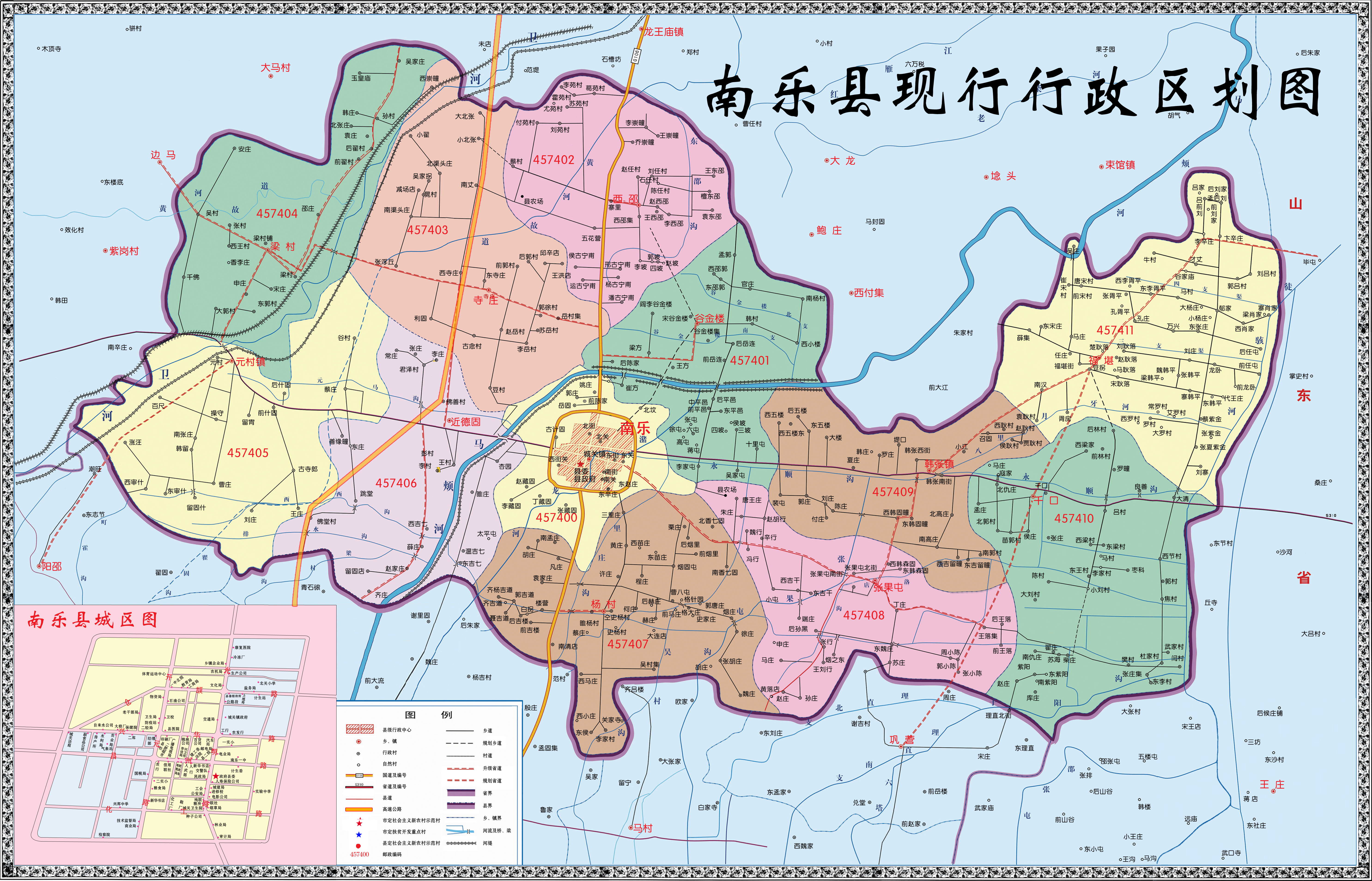 南乐县,台前县,华龙区政区图图片