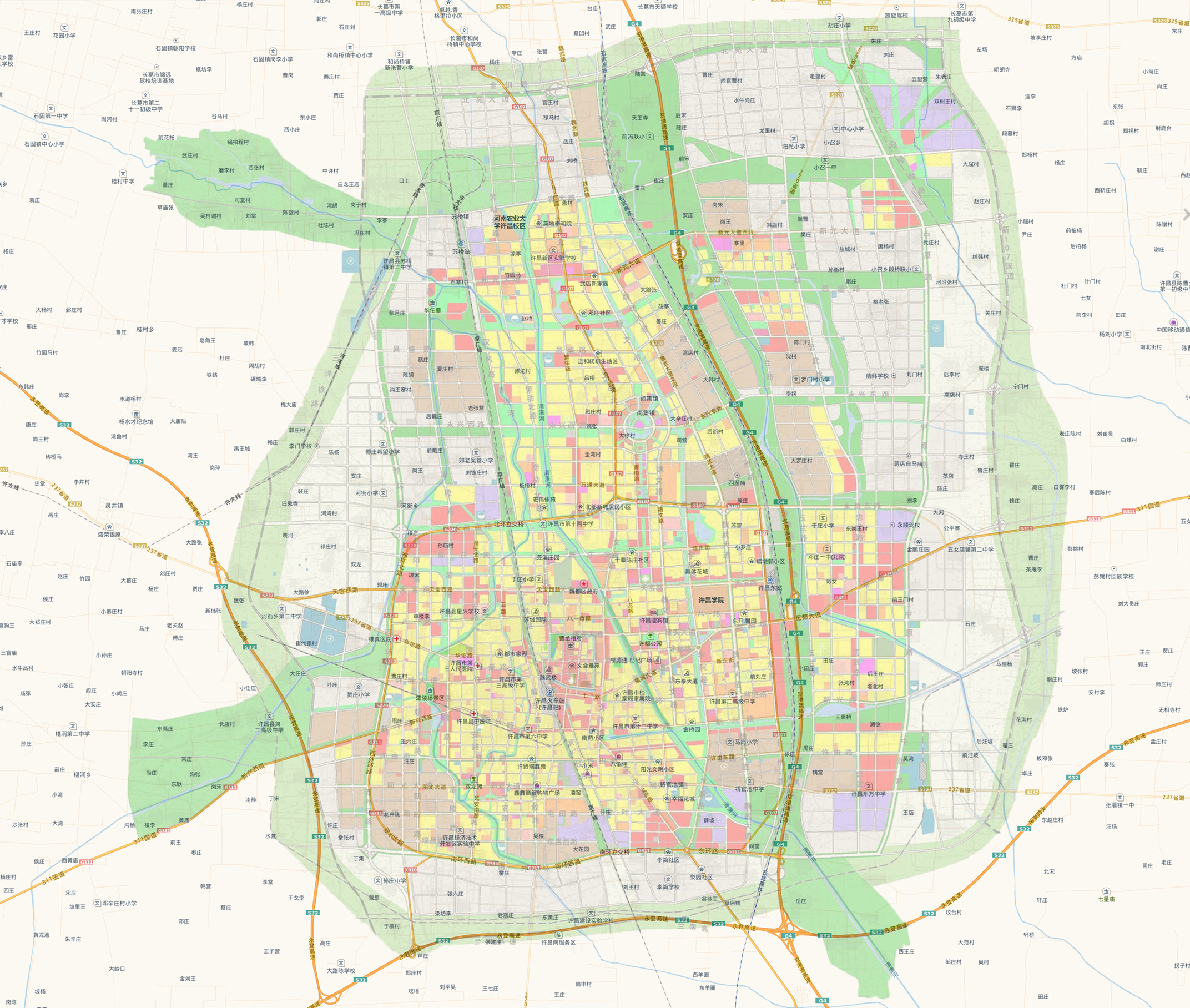 许昌市城市总体规划图片